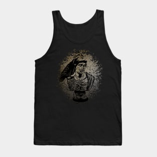 Raven Crow - Bust Of Goddess Pallas Athena 2 Tank Top